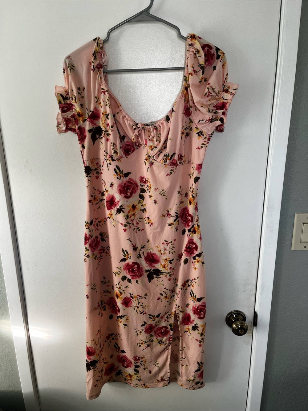 Inspired Hearts: Floral midi dress XL
